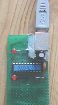 i2c chip on veroboard usb chip